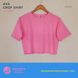 AVA Crop Shirt in Cali Pink