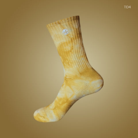 [LIMITED EDITION] WM Tie Dye Crew Socks Mustard Yellow