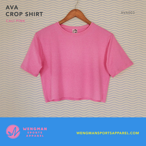 AVA Crop Shirt in Cali Pink