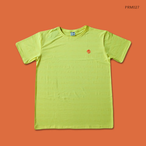 Neon & Orange Striped Premium Shirt