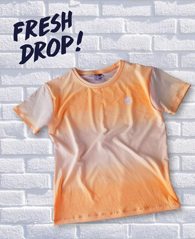 Orange Pinstripe Ombre Premium Shirt
